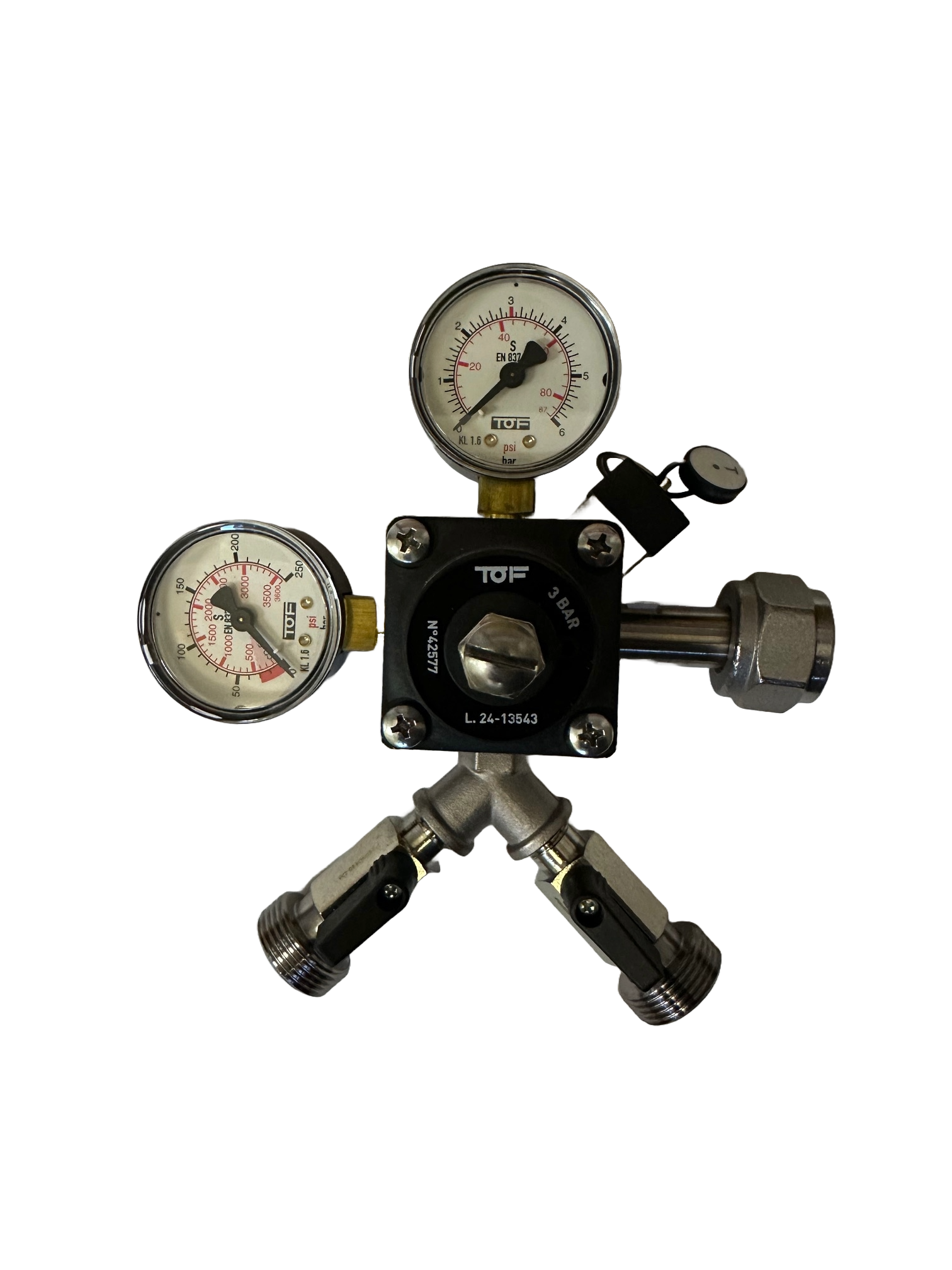 Redutor de pressão de CO2 3 bar para sistema de distribuição Redutor de pressão de CO2 3 bar para sistema de distribuição