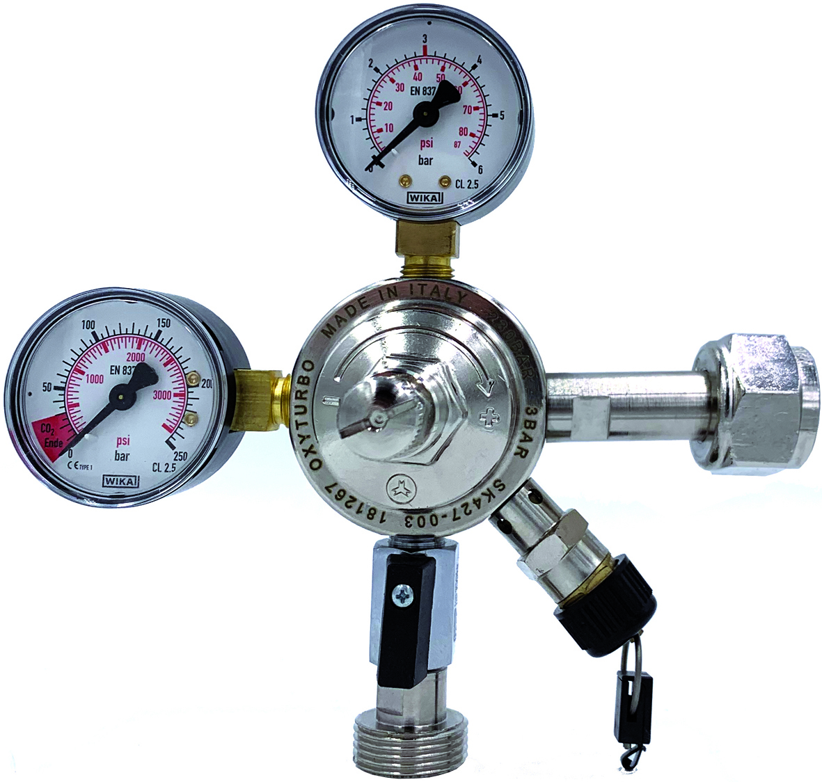 CO2-AFG-Druckminderer Typ OXYTURBO 0-10/7 Bar-OXY7-oxyturbo CO2-AFG-Druckminderer Typ OXYTURBO 0-10/7 Bar-OXY7-CO2- & Wasserdruckminderer-oxyturbo
