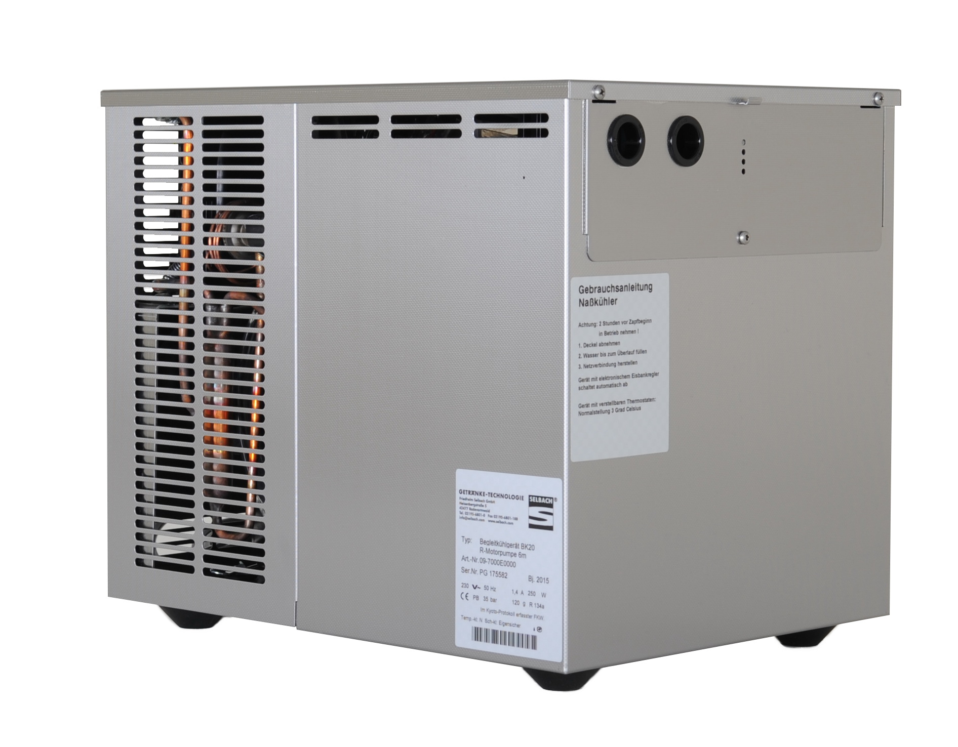 Python Begleitkühler BK20 Wasserbadkühlung (1/6 PS)-GZA10774-Selbach Python Begleitkühler BK20 Wasserbadkühlung (1/6 PS)-GZA10774-Begleitkühler, Bierbegleitkühler, Pythonkühler-Selbach