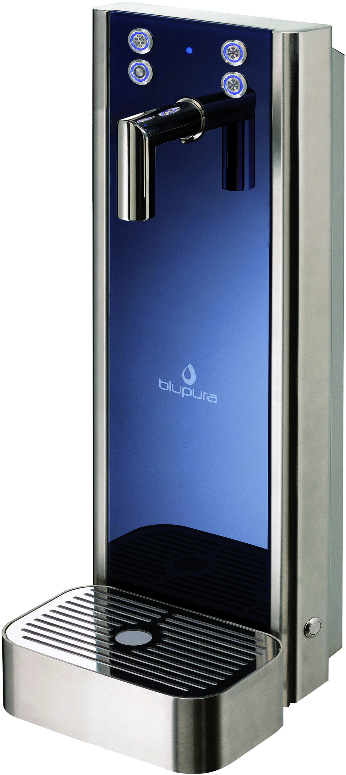 Wasserspender BLUGLASS ONE Tower 2W-901041-Blupura Wasserspender BLUGLASS ONE Tower 2W-901041-Wasserspender, Wasserausschanksäulen, Oberthekenausführung-Blupura