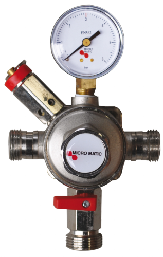 CO2-Zwischendruckregler Typ Premium Micro-Matic, mit Sicherheitsventil-atB499-Micro Matic CO2-Zwischendruckregler Typ Premium Micro-Matic, mit Sicherheitsventil-atB499--Micro Matic