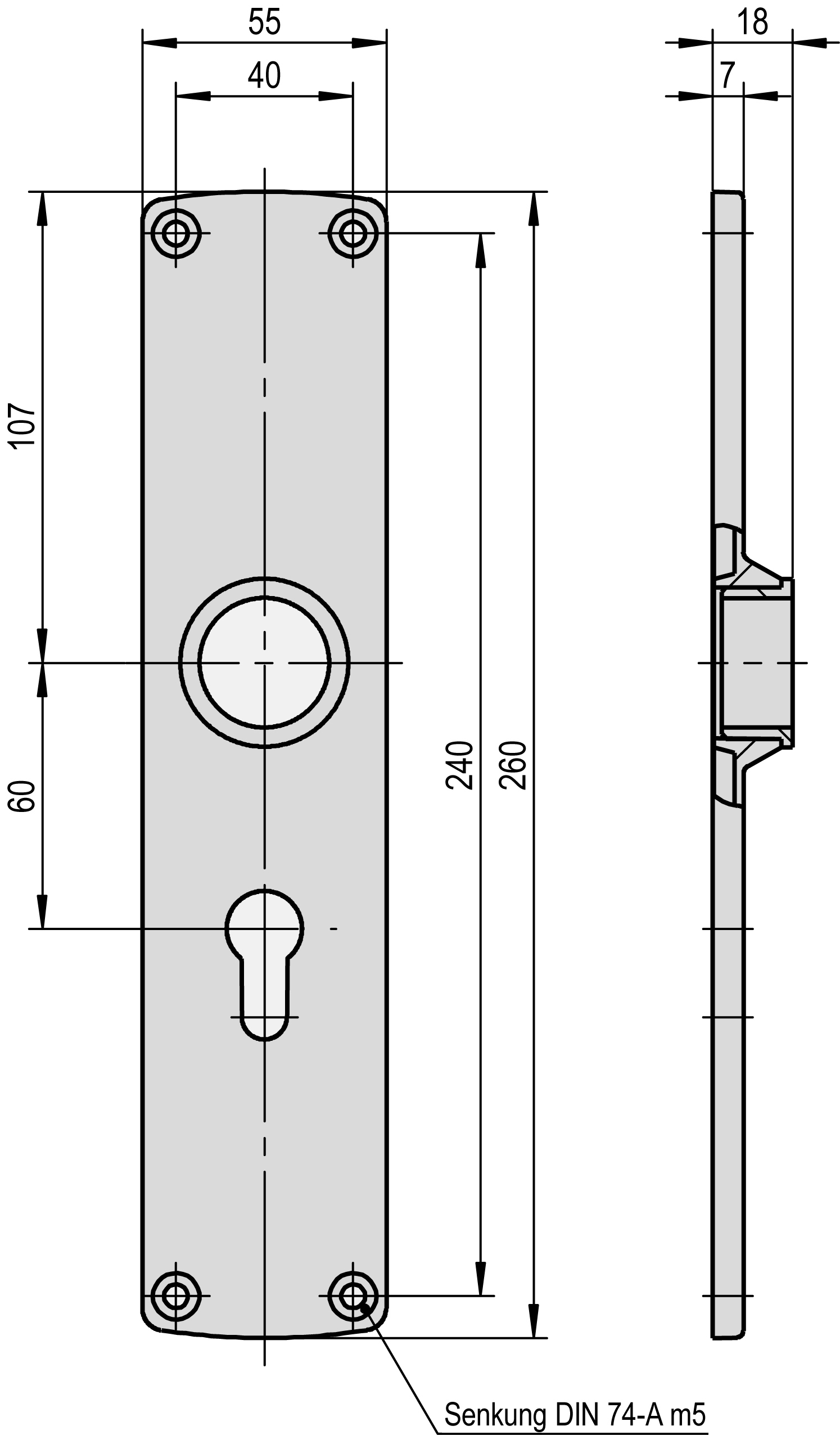 Langschild-3.60.0090.0-STUV Langschild-3.60.0090.0-Langschild , Kühl- & Tiefkühlraumtürverschlüsse-STUV