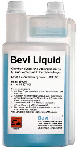 Bevi Liquid Bierleitungsreinigung-bB5905M-Bevi Clean Bevi Liquid Bierleitungsreinigung-bB5905M-Bevi Clean, Bevi Liquid Dosierflasche, Bevi Bierleitungsreinigung-Bevi Clean