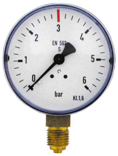 Manómetro de 3 bar para reparação de redutores de pressão Sistema de distribuição de peças sobresselentes de Co2