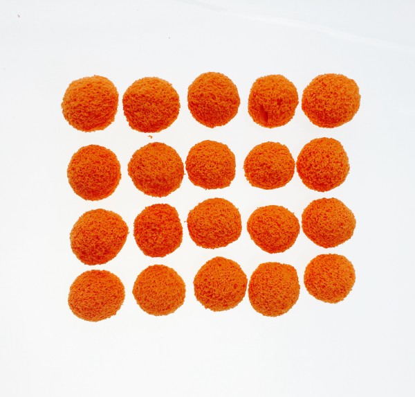 20x bolas de esponja para limpeza de linhas de 10 mm